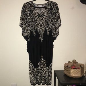 Pretty Black and Beige Dress